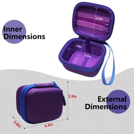 LTGEM Hard Case for Bitzee Interactive Toy Digital Pet and Bitzee Virtual Electronic Pets Accessories Protective Storage （Purple）