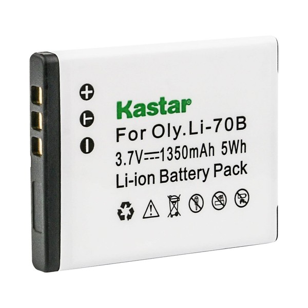 Kastar Li-70B Battery 1-Pack Replacement for Olympus D-700, D-705, D-710,