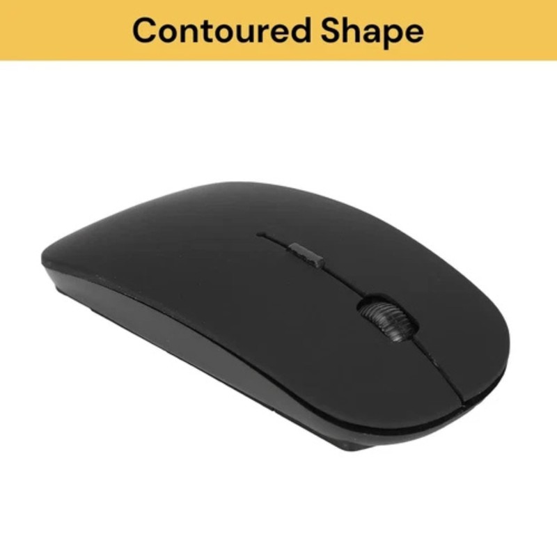 Wireless Mouse for Laptop, 2.4GHz Slim Mouse with USB Receiver,