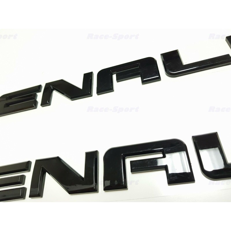 2X Denali HD Side Door Tailgate Letter Nameplate Emblem Badge