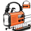20000mAh / 74000mWh Emergency Radio, Solar Hand Crank Radio AM/FM/NOAA