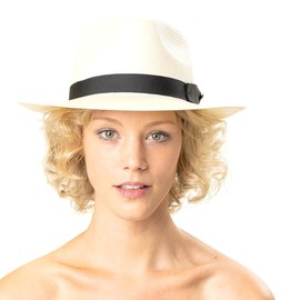 Stetson Telida Toyo Bogart Hat sun straw fedora (XXL (62-63 cm) - nature)