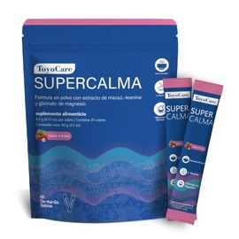 Polvo Sabor Fresa, Supercalm Suplemento Alimenticio, 20 Sobres