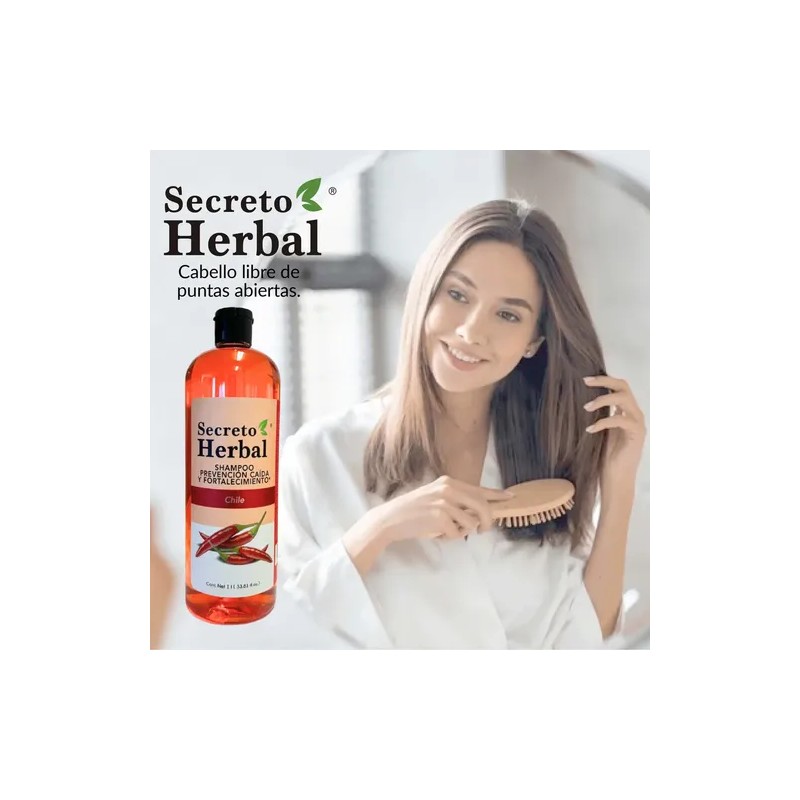 Caja 6pz Surtida Shampoo Secreto Herbal Romero Chile Bergamota