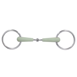 130mm Horse Mouth Snaffle with Chain Stainless Steel Horse Bit for Equestrian Training Equipment