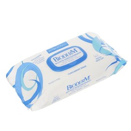 Bioderm Reinigungstücher Körper schonend 100 Stück - erfrischende Körpertücher für die sanfte und empfindliche Haut des Babys und zur Hygiene der brüchigen und verarmten Haut des älteren Menschen