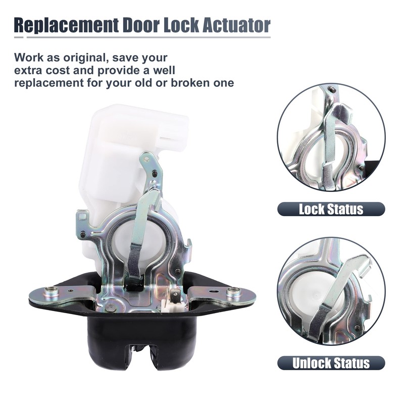 X AUTOHAUX Trunk Lock Actuator Rear Tailgate Latch Actuator for