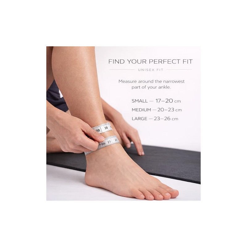 Orliman Wraparound Elastic Ankle Support (Pair) – Adjustable Strap, Low-Profile