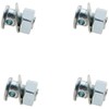 GZWZH 4PCS Silver Brake Cable Bean Flat Head Bicycle Adjuster