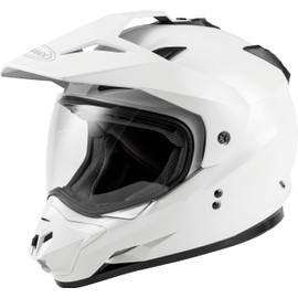 GMAX GM-11 Adult Dual-Sport Helmet for Riding Motorcycles, ATV’s, UTV’s, Snowmobiles and More (White, X-Large)