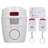 Outdoor Motion Sensor Alarm Anti Theft Remote Control Sound Light