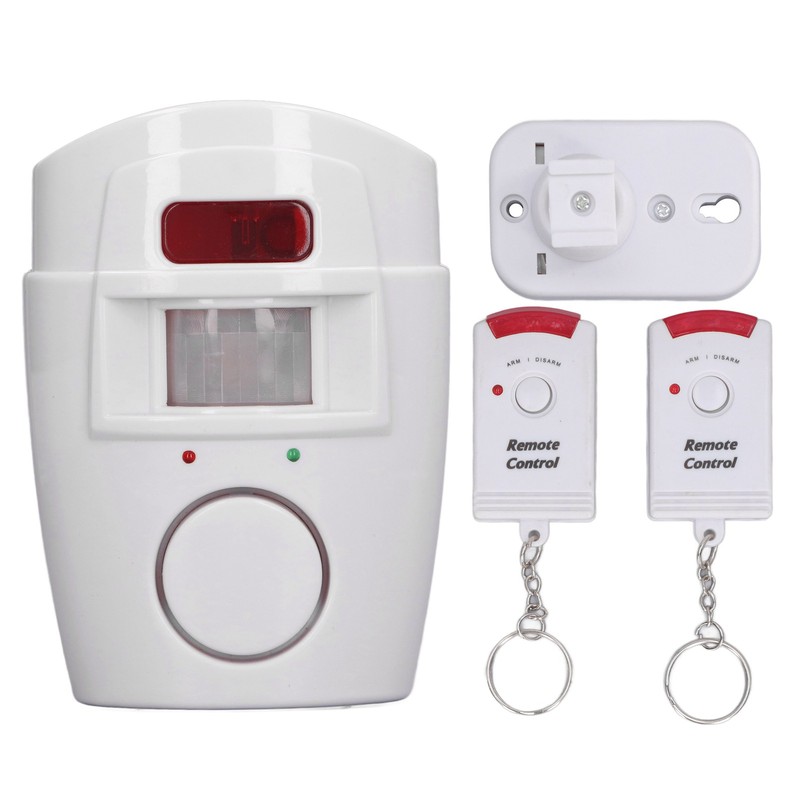 Outdoor Motion Sensor Alarm Anti Theft Remote Control Sound Light