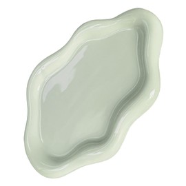 ARJDXDP Ceramic Jewellery Dish Trinket Dish, Cloud Shape Tray Jewellery Dish Small Key Tray for Mother's Day/Christmas/Thanksgiving/Birthday Gift (Green)