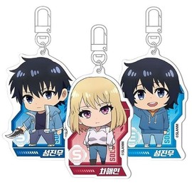 나혼자만레벨업 캐릭터 아크릴 키링 2P 키홀더 백참 (WFJ2ERO) Solo Leveling Character Acrylic Keyring 2P Key Holder Bag Charm (WFJ2ERO)