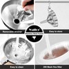 WALFOS Multi-use Stainless Steel Kitchen Funnel with 2 Removable Strainer