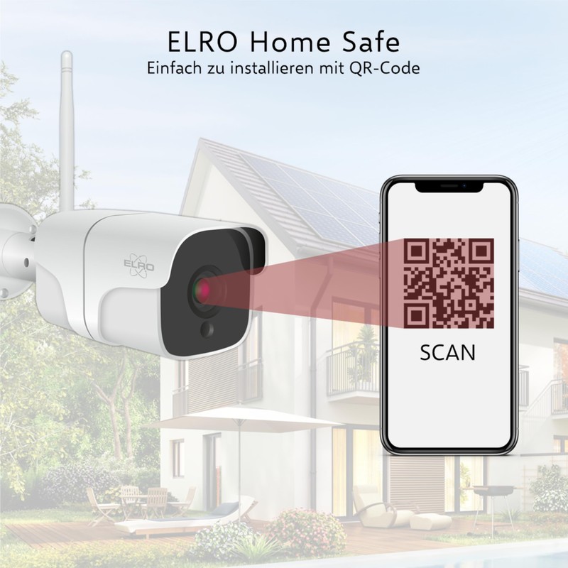 ELRO CO7000 WiFi IP Security Camera Full HD 1080P Outdoor
