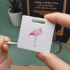 Azeeda 'Sleeping Flamingo' Keyring Tape Measure/Spirit Level Tool (KM00014443)