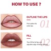 Matte Red Lip Liner Highly Pigmented Waterproof Lipliner Pencil Lasts