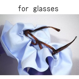 業務用 大判 厚手 ソフト スエード クリーニング クロス スーパークリン DX 40×40cm ブルー ( メガネ ガラス 洗車 液晶 スマホ レンズ 等に) 3085-01