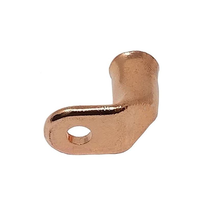 8 Ga. 1/4 Inch Stud Copper Lugs - 90 Degree