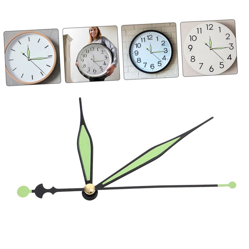 COHEALI 10 Sets DIY Luminous Clock Hands for Creative Clock