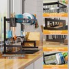 PUSDON Over Sink Dish Drying Rack Stainless Steel, Adjustable Large