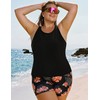 Hanna Nikole 3 Piece Tankini Swimsuits for Women with Boy