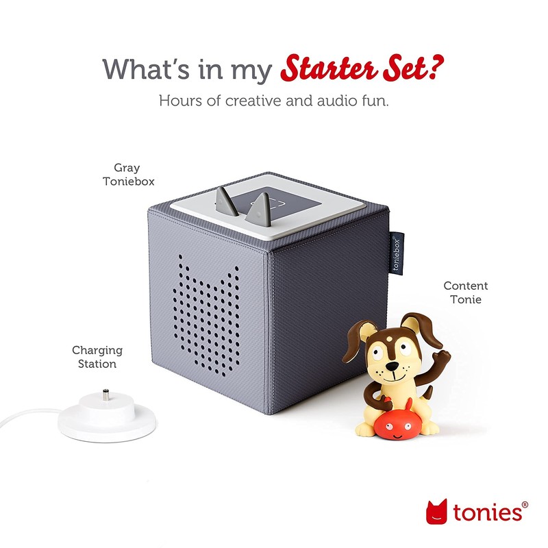 Toniebox Audio Player Starter Set with Playtime Puppy - Listen,