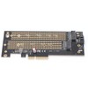 Pcie M.2 Adapter B&amp;M Key NVMe SSD Expansion Card for