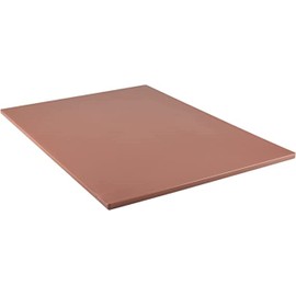 TrueCraftware- 24" X 18" X 1/2” Cutting Board for Kitchen Brown Color Plastic- Plastic Commercial Chopping Board Anti Slip Surface Chopping Food Cutting Mat for Meat Vegetables Dishwasher Safe