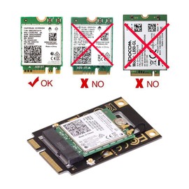 chenyang CY M.2 Key-A NGFF to Mini PCI-E PCI Express Converter Adapter for Wireless Card 9260 8265 7260 AC Wifi