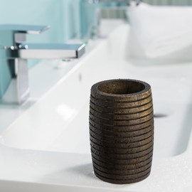 Sealskin Native Tumbler, Wood, Brown, 7.3 x 10.1 x 7.3 cm