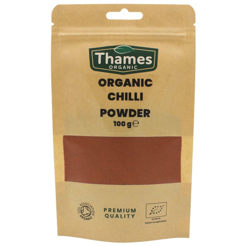Organic Chilli Powder-Certified Organic, Non-GMO, Vegan, No Additives, No Preservatives,