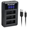 Kastar LCD Triple USB Battery Charger Compatible with Gopro Hero