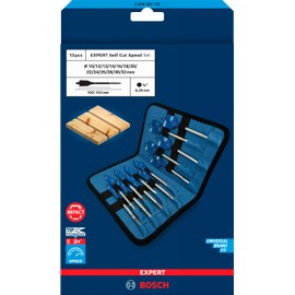 Bosch 13x EXPERT Self Cut Speed Spade Drill Bit Set (for Softwood, Particleboard, Ø 10-32 mm, Professional Accessory Drill Driver)