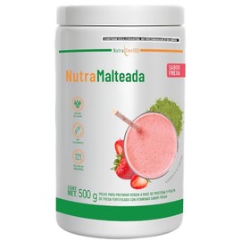 Nutrasien100 Nutramalteada Sabor Fresa en Polvo | Proteína con Superfoods | Sin Azúcar y Colorantes | 500g | Ideal para Desayuno o Cena Rápida
