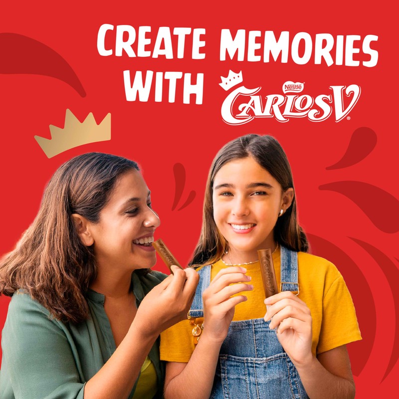 Carlos V Milk Chocolate Style Full-Size Mexican Candy Bar, Bulk