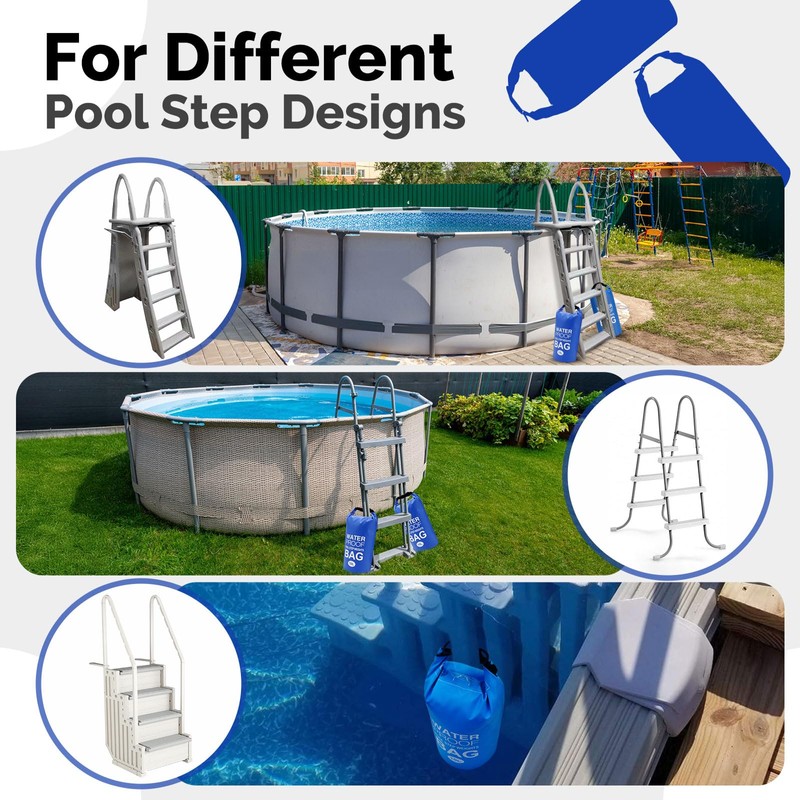 Goovilla Pool Ladder Weights Universal | 2 Pack 20L 500D