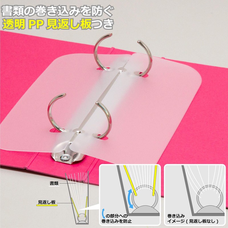 Lion Office Charger Pet File A5 Back Width 35 mm Red