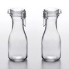 All-Purpose Reusable 17 oz. Glass Carafes + Swing Top Lids,