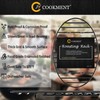 JY COOKMENT Cooling Roasting Rack with Integrated Feet, Enameled Coating,