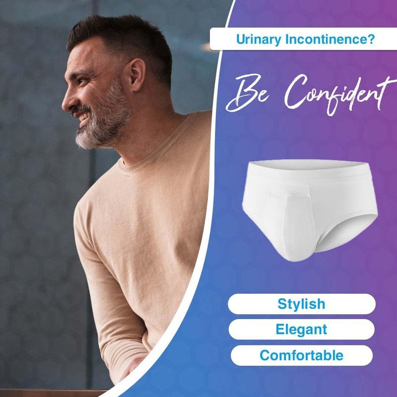 PROTECHDRY - Washable & Reusable Urinary Incontinence Cotton Brief Underwear