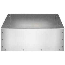 Aluminum Gas Can Holder Rack, Fuel Can Mount fits Two 5 Gallon Fuel jugs with Base Dimensions Under 11 Inches (Five-Sided Support)