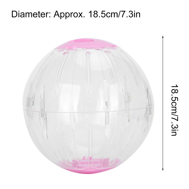 Pet Golden Hamsters Exercise Ball Toy Running Machine Transparent Jogging