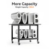 niffgaff Printer Stand with Lockable Wheels, 2-Tier Rolling Printer Cart