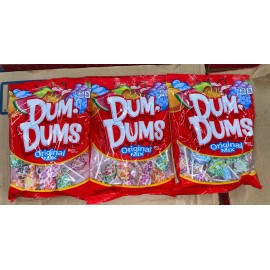 Dum-Dums lolipop various flavors mixed in bag 3.5 oz lot of 3
