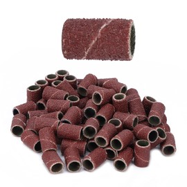 Sanding Bands For Nail Drill, 100pcs Nail Sanding Bands Pedicure Sanding Bands Manicure Nail Art Pedicure Drill File Tool Kit Sanding Bands For Nail Drill Bits Arbor Bands For Nail Drill(240#)