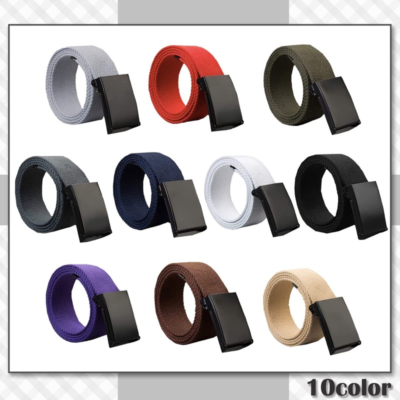 CHROME CRANE BLT054 Men's Waist Belt, Nylon, Plain, Buckle Design,
