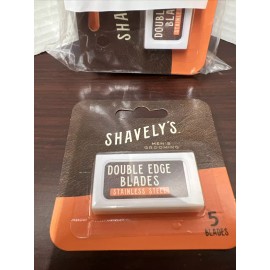 Shavely's (Lot of 6) Shavely's Double Edge Razor Blades - Stainless Steel - 5 Blades Each.