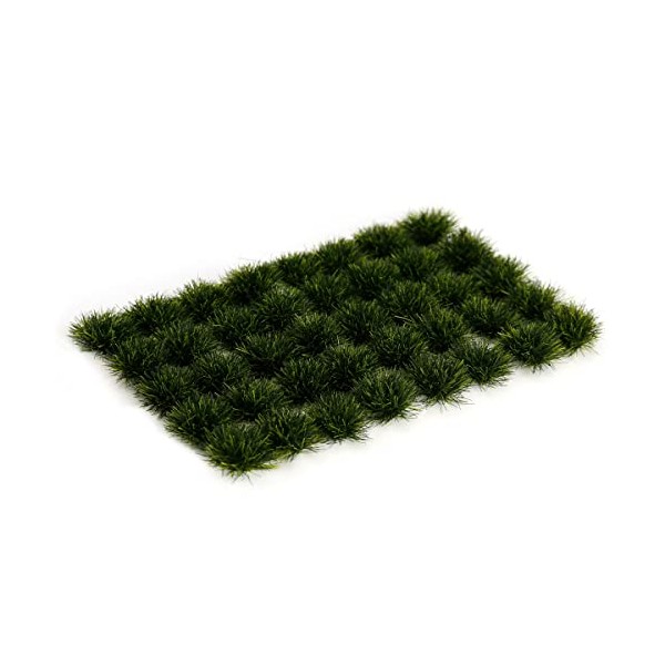 Jucoci Grass Tufts Static Miniature Grass Tufts Model Grass (Dark Green), 5 mm